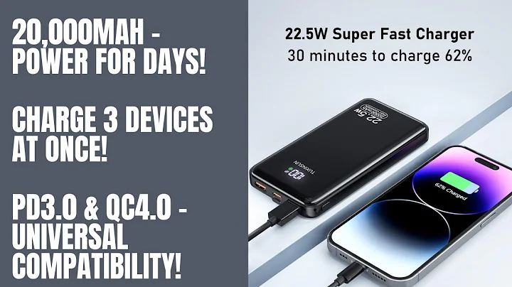 TUXINSUN Power Bank 20000mAh Fast Charging Portable Charger for Holidays, Camping & Travel - Review