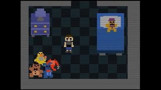 FNAF 4 all 8 bit cutscenes + Purple man easteregg