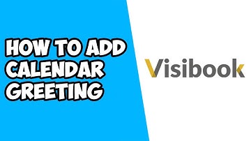 How To Add Calendar Greeting on Visibook (2022)
