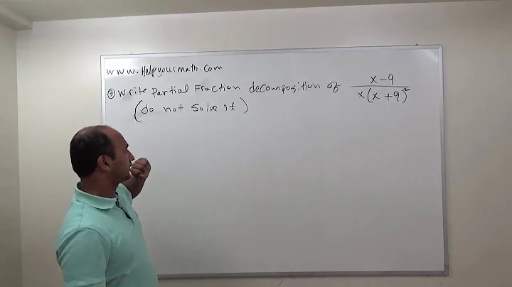 Partial Fraction Decomposition Examples Part I (Without Solving the Numerators)