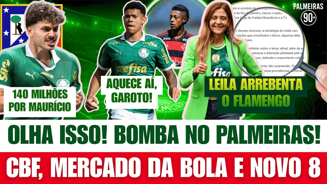 SURPRESA NO PALMEIRAS: LEILA PEREIRA NÃO SE SEGURA, MAURÍCIO RECEBE PROPOSTA E MARCEL RUIZ CHEGANDO