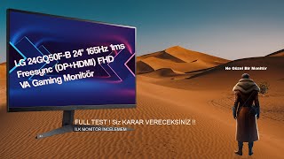 Lg 24Gq50F-B 24 165Hz 1Ms Gaming Monitör İncelemesi̇