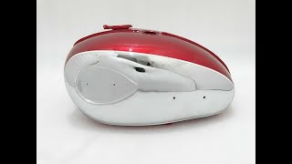 Bsa A65L Thunderbolt Cherry Paint Fuel Tank 1968 70 - Vintage Bike Customs