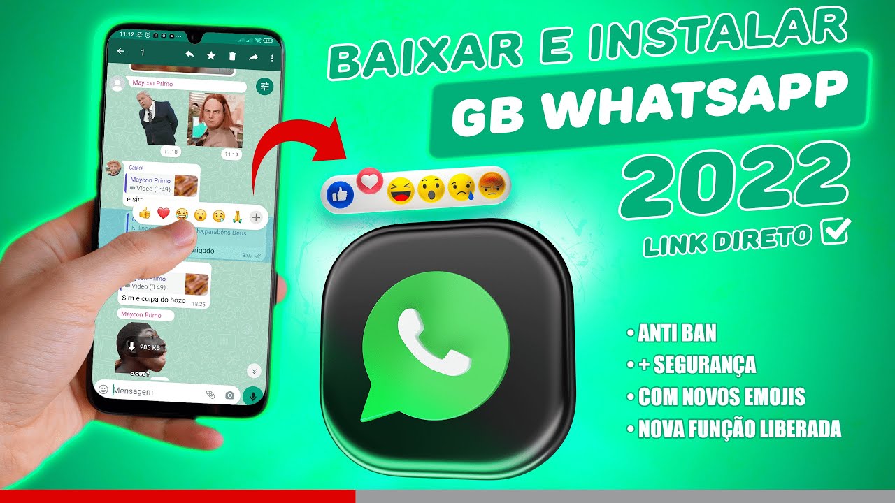 COMO BAIXAR E INSTALAR WHATSAPP GB 2022 Em 5 Minutos YouTube
