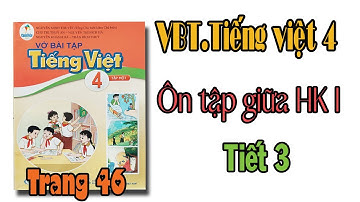Vở bài tập tiếng việt lớp 4 sách cánh diều Bài 5 Ôn tập giữa học kì 1 TIẾT 3 TRANG 46
