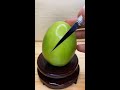 Talented chef fruit cutting skill