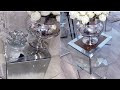 DOLLAR TREE MIRROR/ GLASS TABLES | HIGH END TABLES USING DOLLAR TREE ITEMS