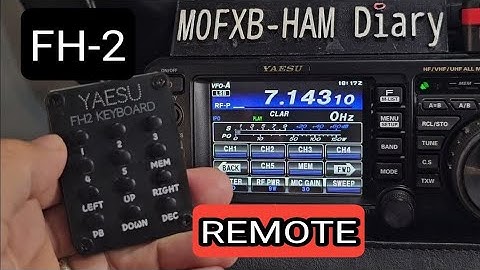 YAESU FT991A - RECORD VOICE AUDIO & TRANSMIT + FH2 / GPS