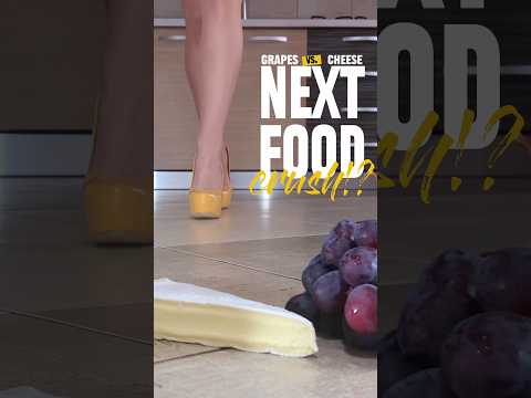 Pea vs. Grapes & Cheeses! High Heels Crushing Food! Oddly Satisfying! ASMR