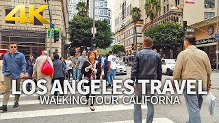 LOS ANGELES TRAVEL #4 - USA, WALKING TOUR (2 HOURS), DOWNTOWN LOS ANGELES, 4K(60FPS) - Full Version