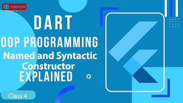 Flutter | OOP in Dart | Syntactic and Named Constructor | @thecodecollege