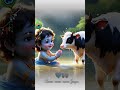 Krishna splashes water #shortsyoutube #ytshorts #shorts #minishorts #animation #kids #kidslearning