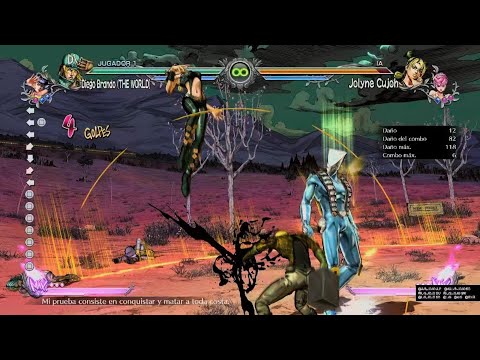 JoJo's Bizarre Adventure: All-Star Battle R DIEGO BRANDO THE WORLD COMBO 100% remastered