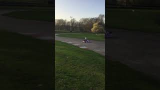 Bambino Karting 4 years old 1st time on track Alonso Kart Honda Gx35 Whilton Mill Isla Munday Racing
