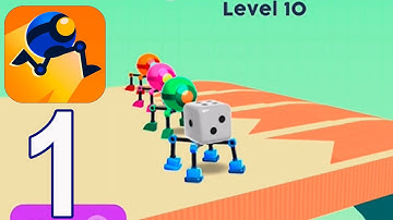 Rolly Legs  - Gameplay Walkthrough Part 1 - Levels 1 - 15(iOS, Android)