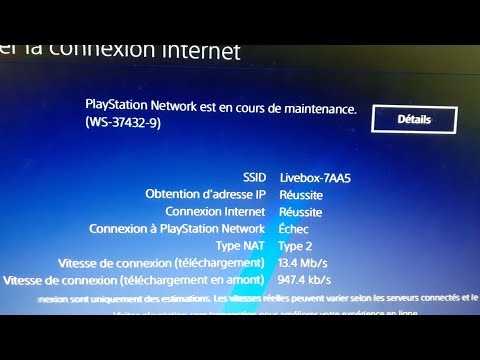 PROBLEME PS4 / PLAYSTATION NETWORK ECHEC