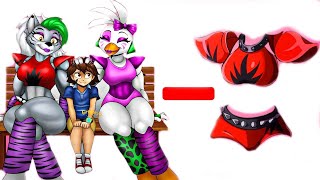 Roxanne Wolf Gregory   ALL Clothes = FNAF ANIMATION
