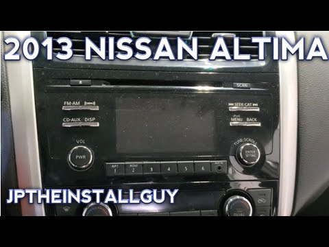 2013 Nissan altima radio removal only