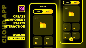 Adobe XD Component, States and Tap Interaction for Segmented Control - Speed Art Tutorial