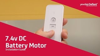 7.4v DC Battery powered tubular motor - programming instructions