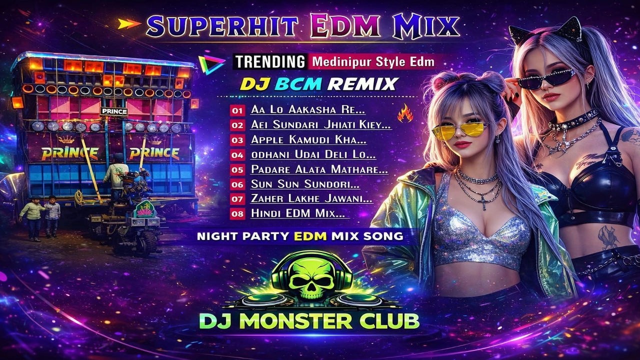 DJ MONSTER CLUB | Superhit Night Party EDM Mix | Medinipur Style Bass Remix | Trending DJ Dance Mix