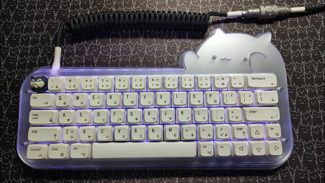 Bongo Cat Keyboard Typing / Sound Test v1.0 (XDA keycaps Boba Ice