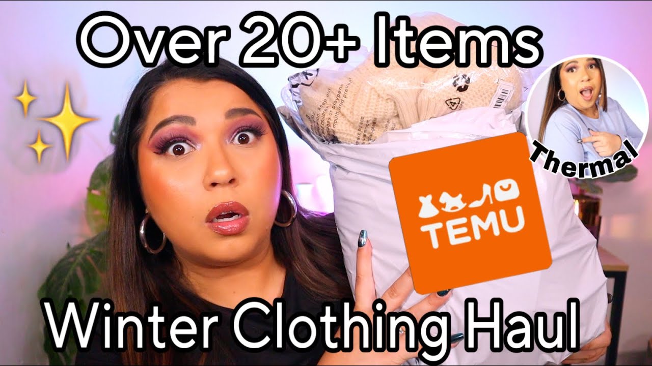 HUGE TEMU Winter CLOTHING HAUL OVER 20+ Items