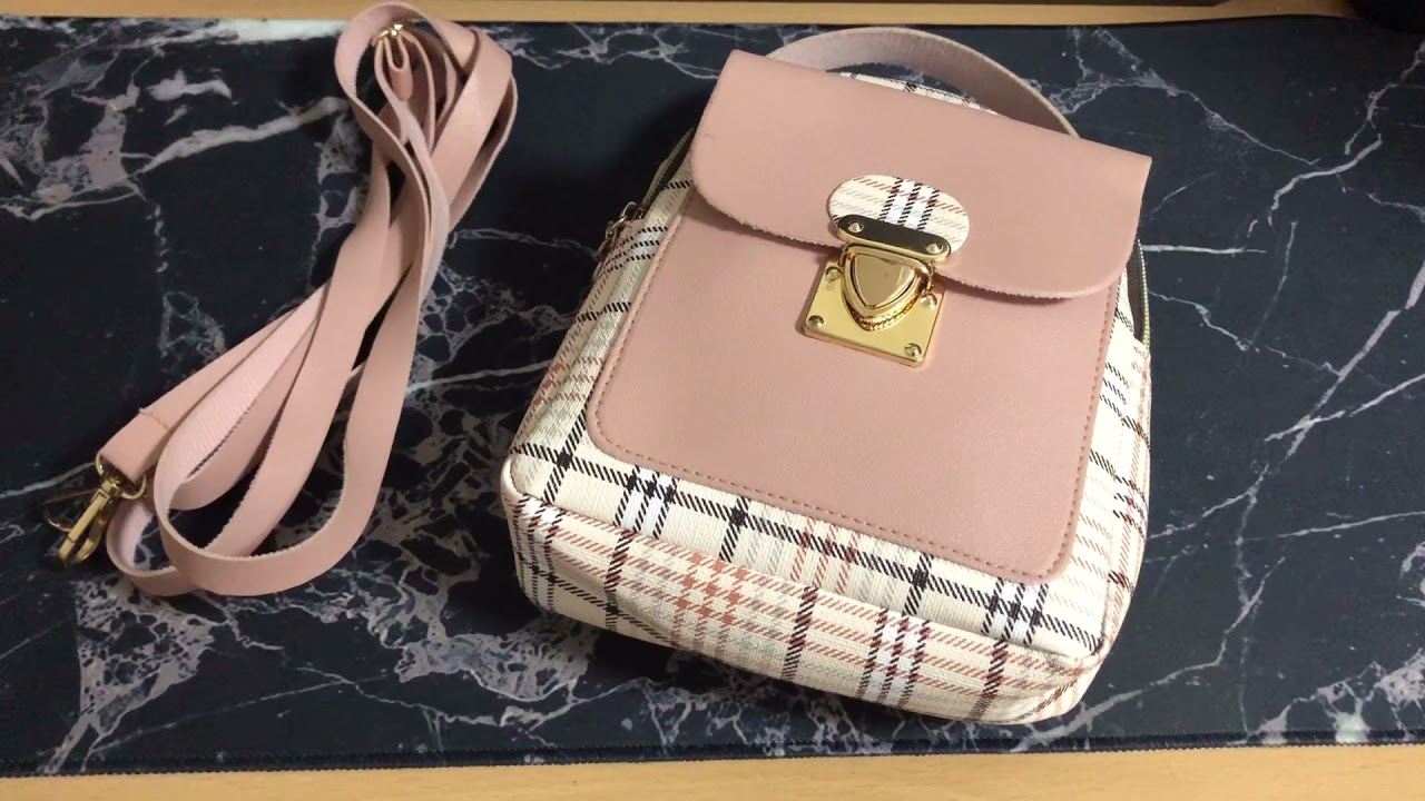 Making Shein Push Lock Plaid Bag Into A 