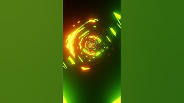 #shorts VJ #loop NEON Bokeh Green Orange Metallic Sci-Fi #abstract  #Background Video RGB Light 4k