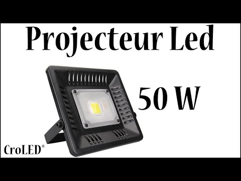 Projecteur LED extérieur puissant et en couleur - 50 watts - ®