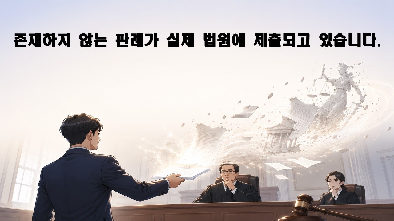 존재하지 않는 판례가 실제 법원에 제출되고 있습니다.