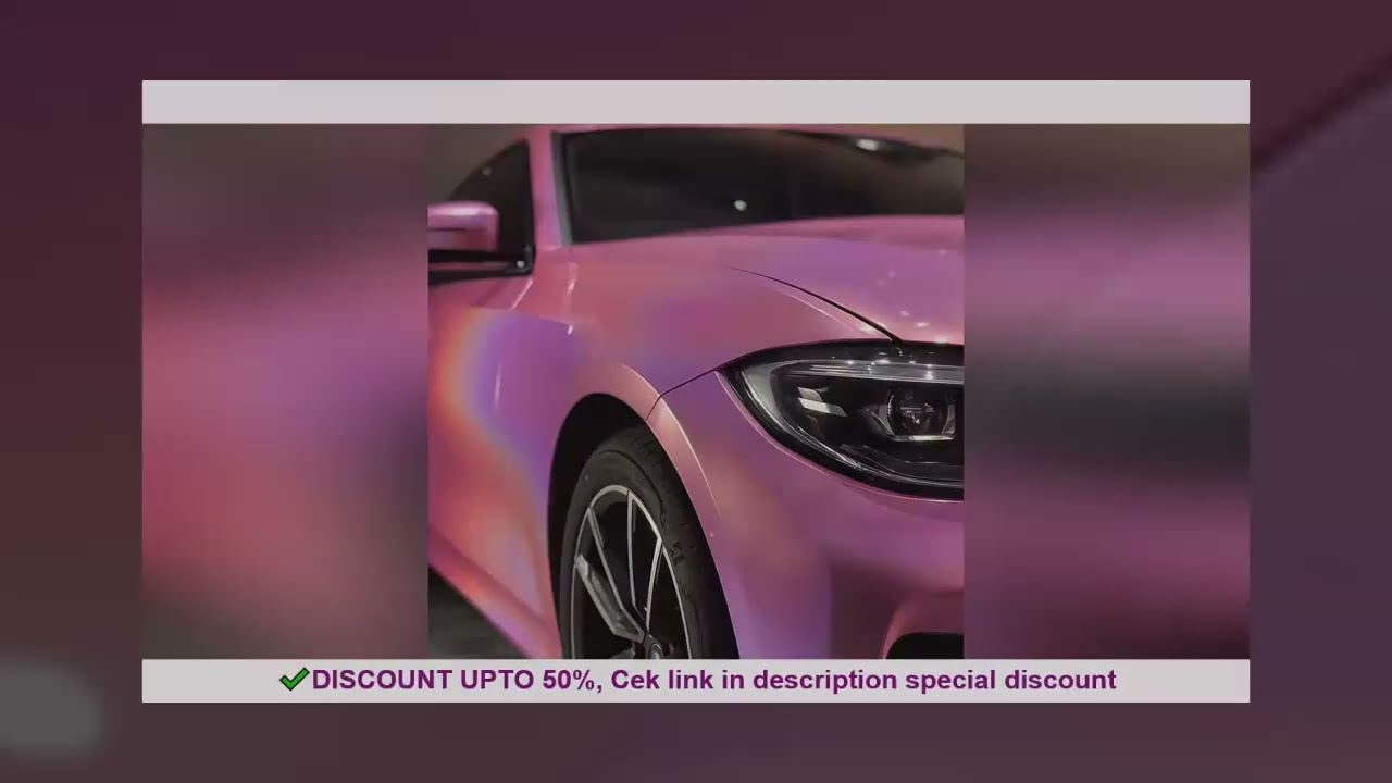 PET Glossy Laser Pink 3M Car Wrap Vinyl Car Body Stickers Film Color Change for Vehicle Car Wrapping
