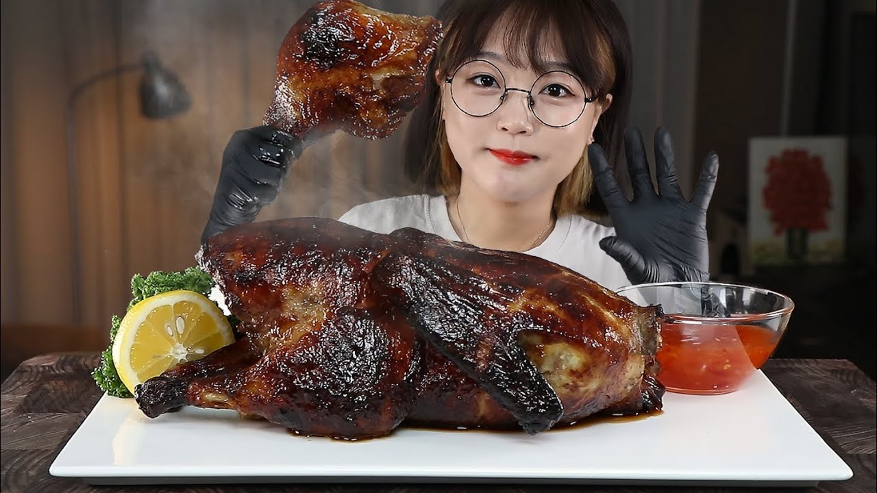 АСМР ЕДА запеченная утка в духовке🦆 | MUKBANG