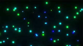 Color light ball with 1/f fluctuation (openframeworks)