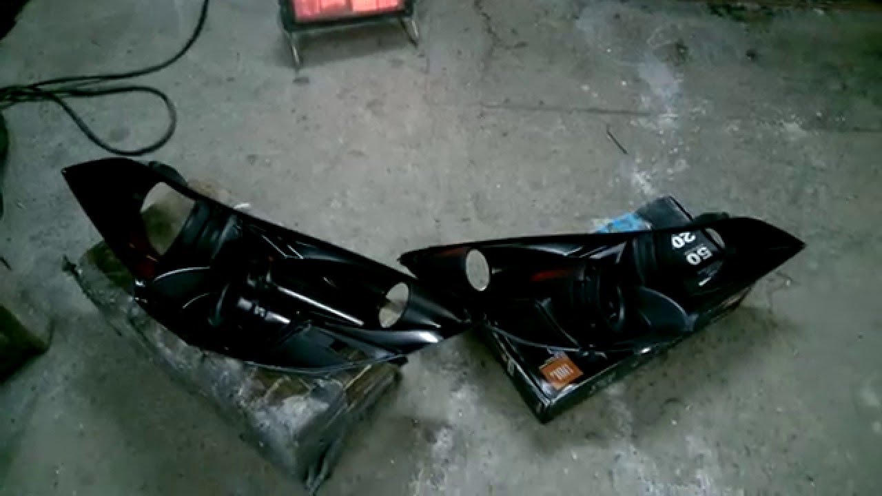 ПОКРАСКА В ЧЁРНЫЙ МАТ ФАР СУБАРУ ЛЕГАСИ 2010Г.В