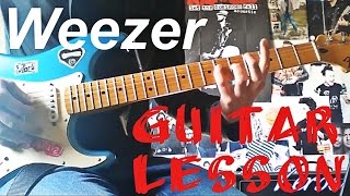 Video thumbnail of "Weezer - California Kids Guitar Lesson"