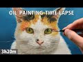 [油絵]3時間20分で描くリアルな猫のメイキング | 描き方 | Oil Painting | -No.9