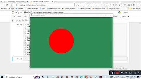 flag of Bangladesh || Python turtle library || Python for beginners #poojapatel #chiki1601