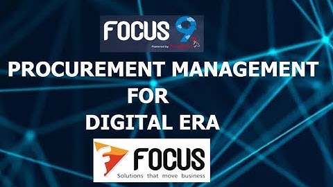 Focus 9 ERP - Procurement Management