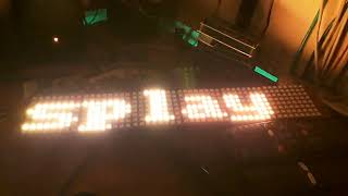 Scrolling a text on a neopixel display and a esp8266
