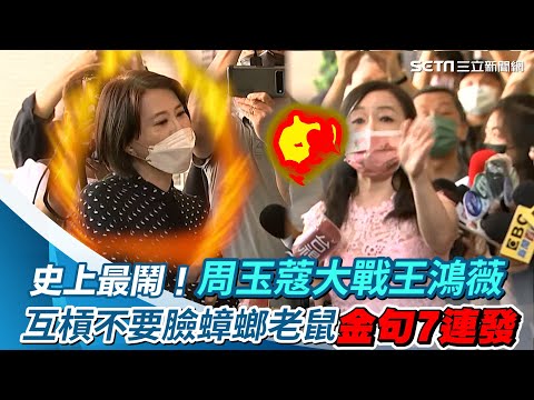 史上最鬧！周玉蔻大戰王鴻薇互槓　不要臉蟑螂老鼠金句7連發｜娛樂星世界