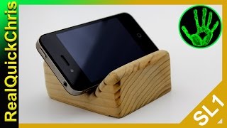 how to make a wooden phone stand