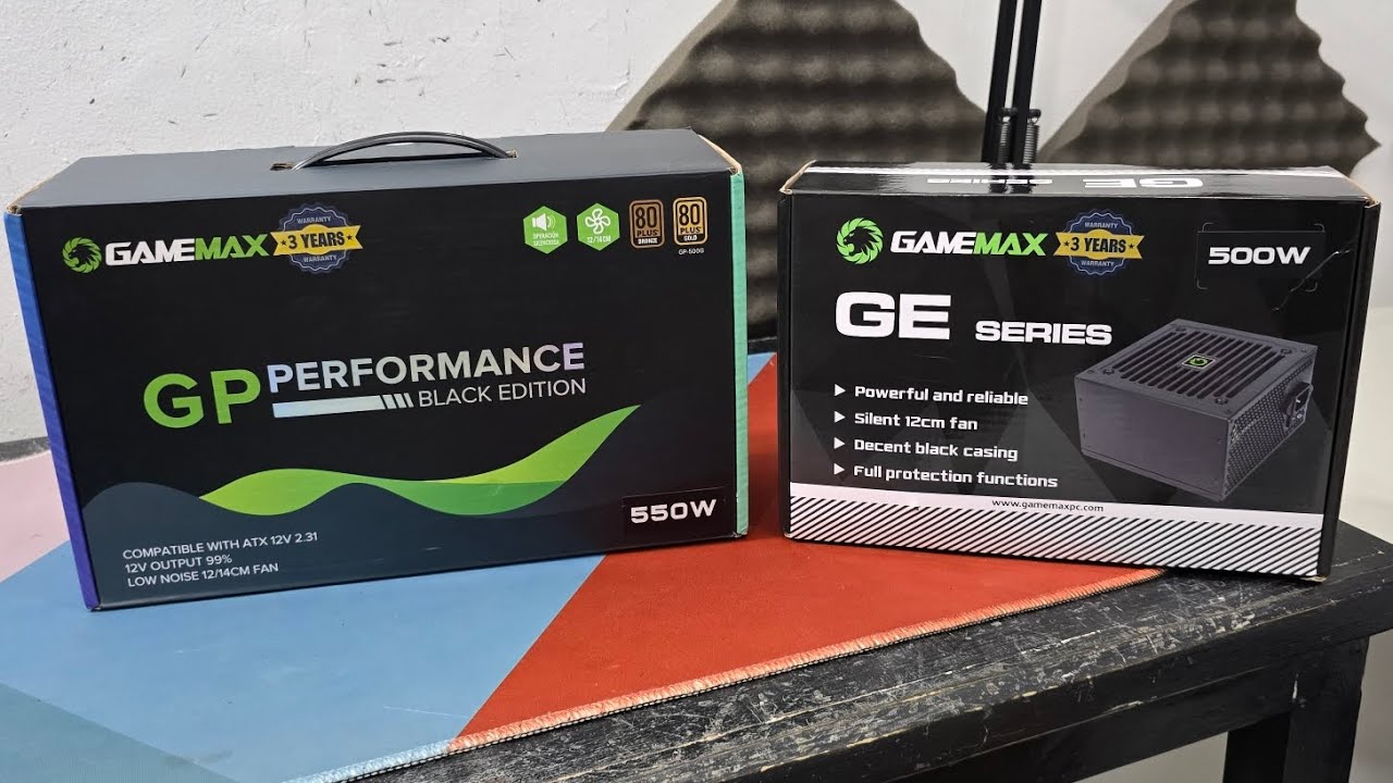 Gamemax GE-500 & GP-550 - Unboxing - YouTube