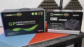 Gamemax GE-500 &amp; GP-550 - Unboxing