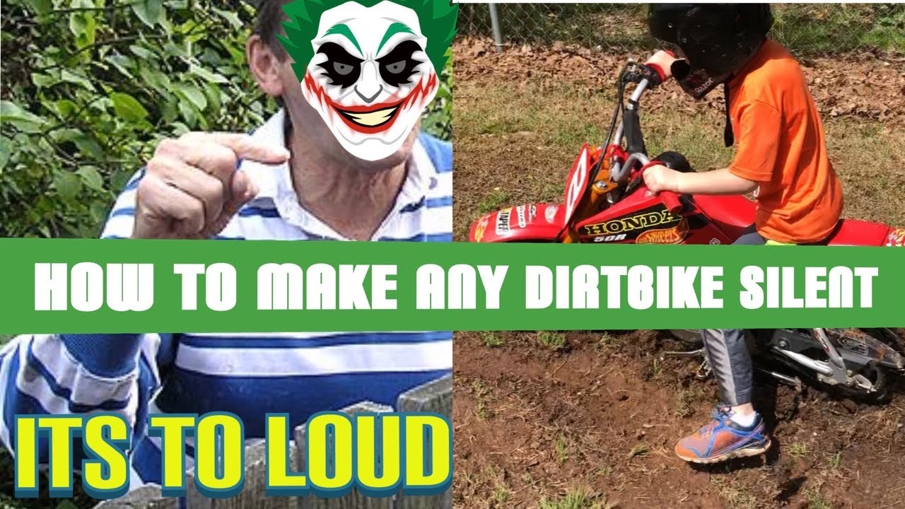 How To Make Any Dirtbike Silent For The Neighborhood