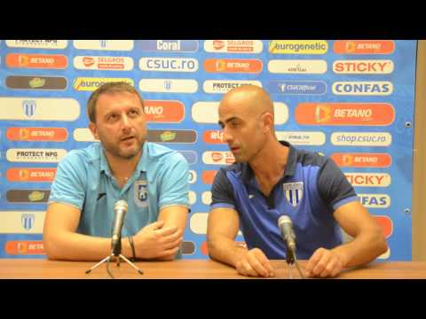 Kelic și Mangia, conferința de presă premergătoare meciului cu Astra (GdS Sport)