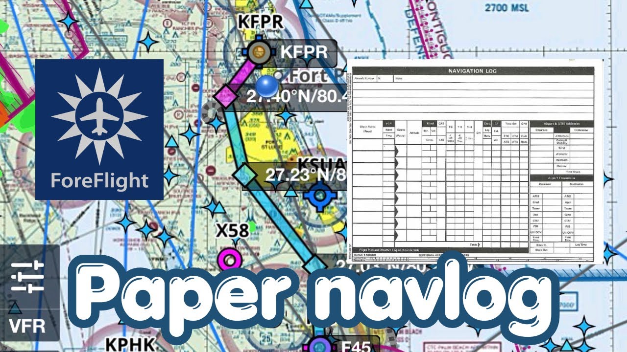How to Make a Paper Navlog Using Foreflight and Electronic E6B - YouTube