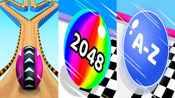 Going Balls VS Ball Run 2048 VS AZ Run - All Levels Gameplay Android iOS Ep 1