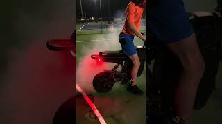 lil burnout with the rizzler #rizzler #bikelife #burnout #viral