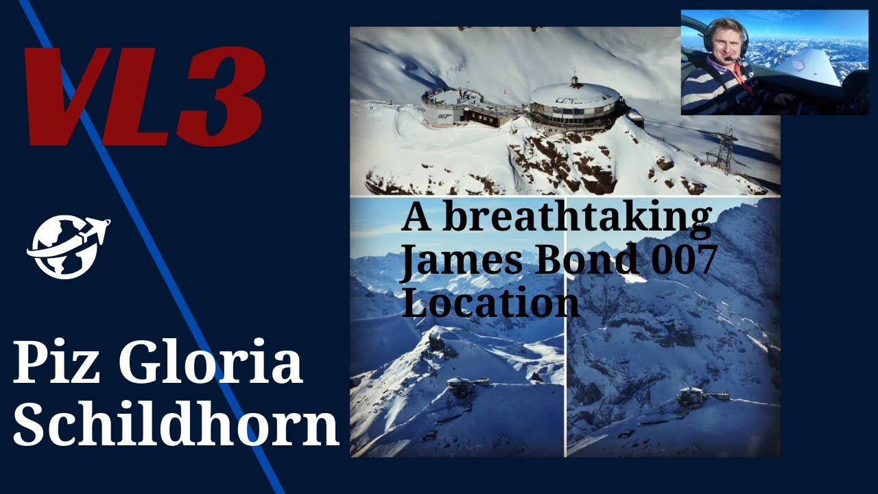 VL3 Evolution JMB Aircraft : spectacular flight over Piz Gloria on the Schilthorn and Swiss Alps